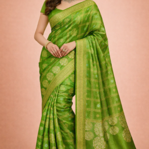 semi banarasi saree