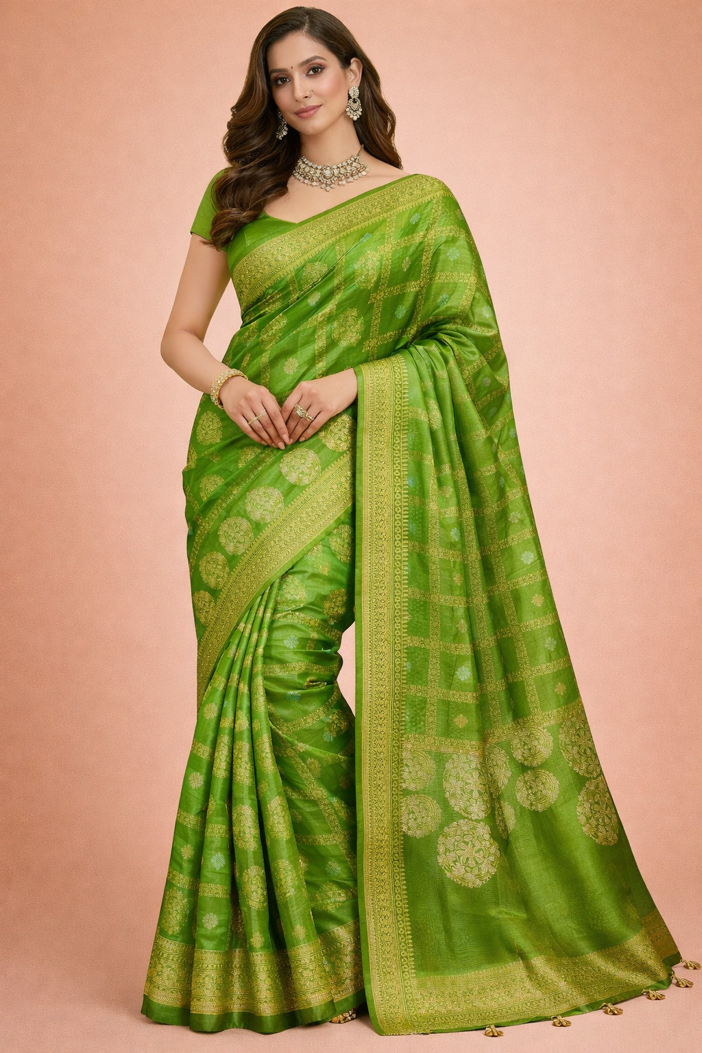 semi banarasi saree semi banarasi saree