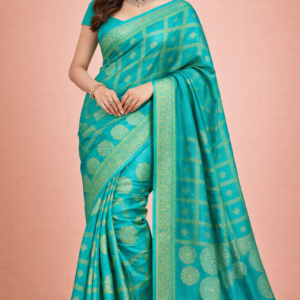 semi banarasi saree