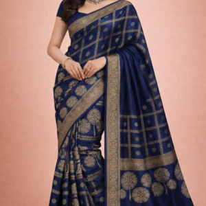 semi banarasi saree