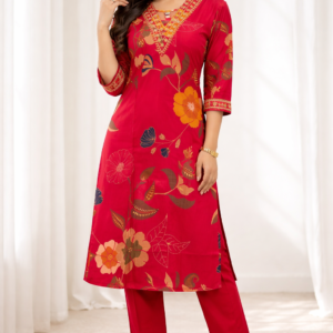 silk blend vatican print luxe 2 piece set — effortless elegance