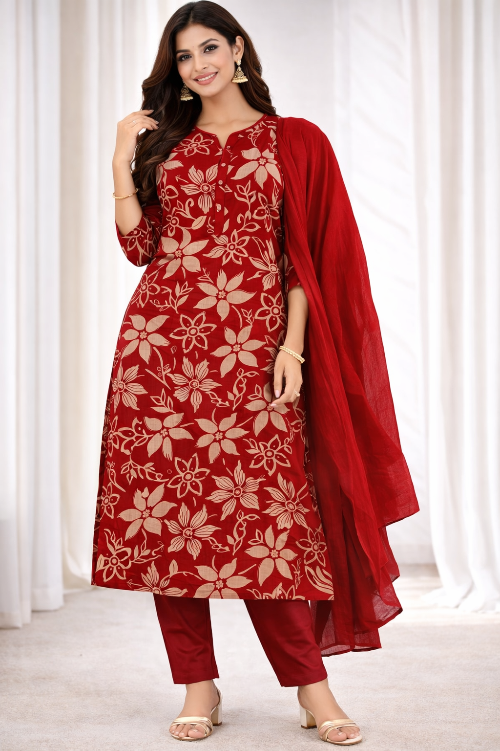 stylish vatican print 3 piece set for elegant occasions