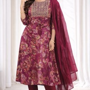 luxury embroidered ethnic kurti set