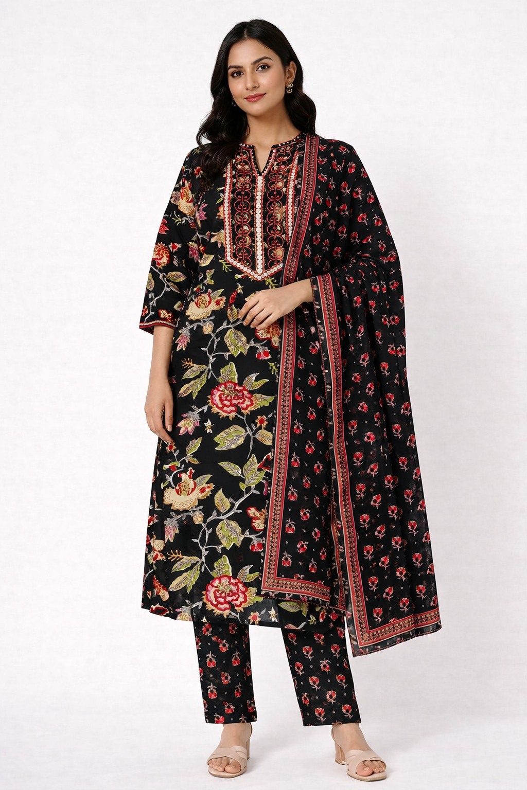 designer cotton–rayon 3 piece set — comfort meets elegance